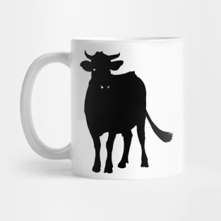 Cow Black Silhouette Milk Pet Animal Cool Style Mug